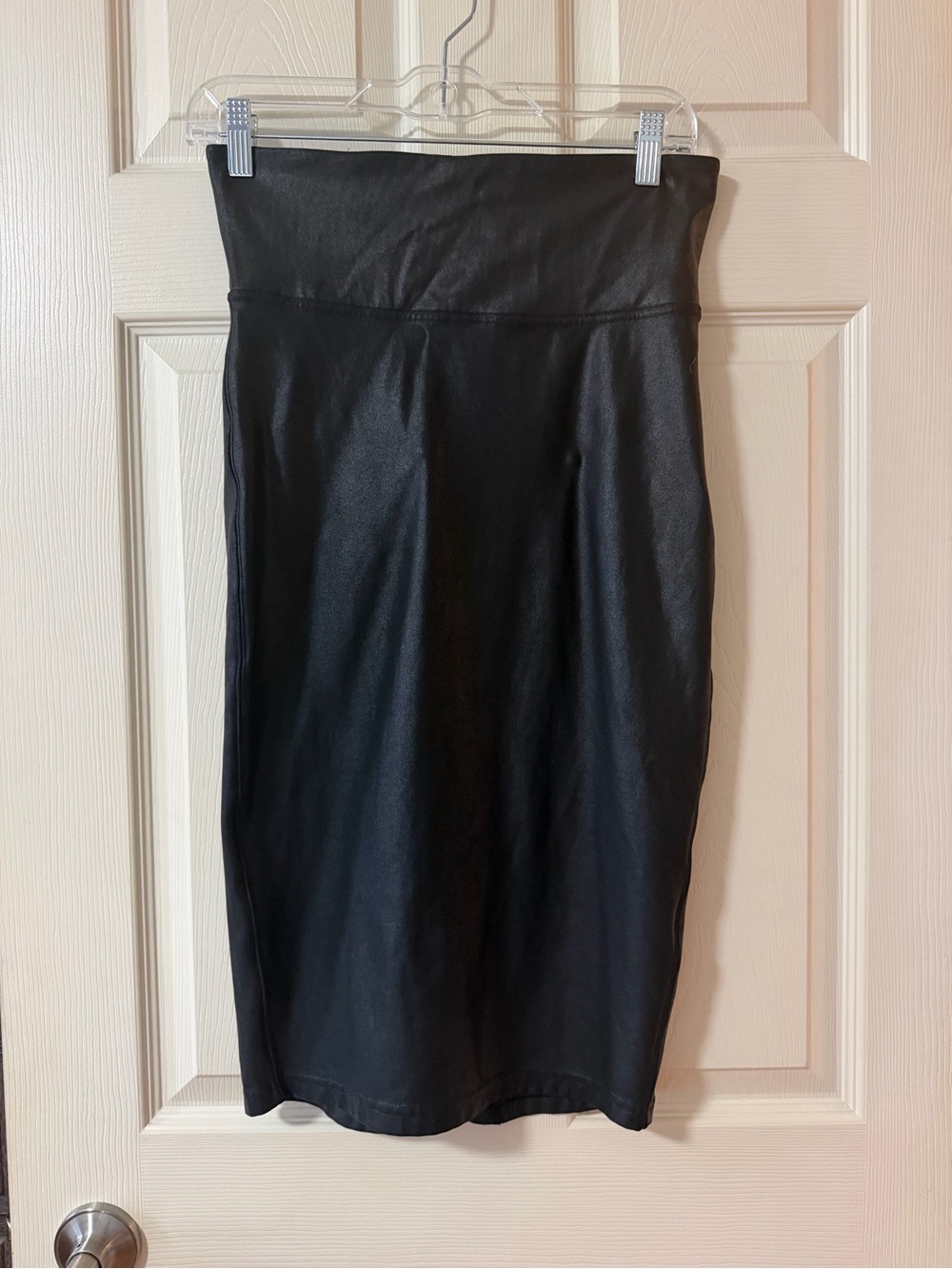 Spanx faux leather skirt